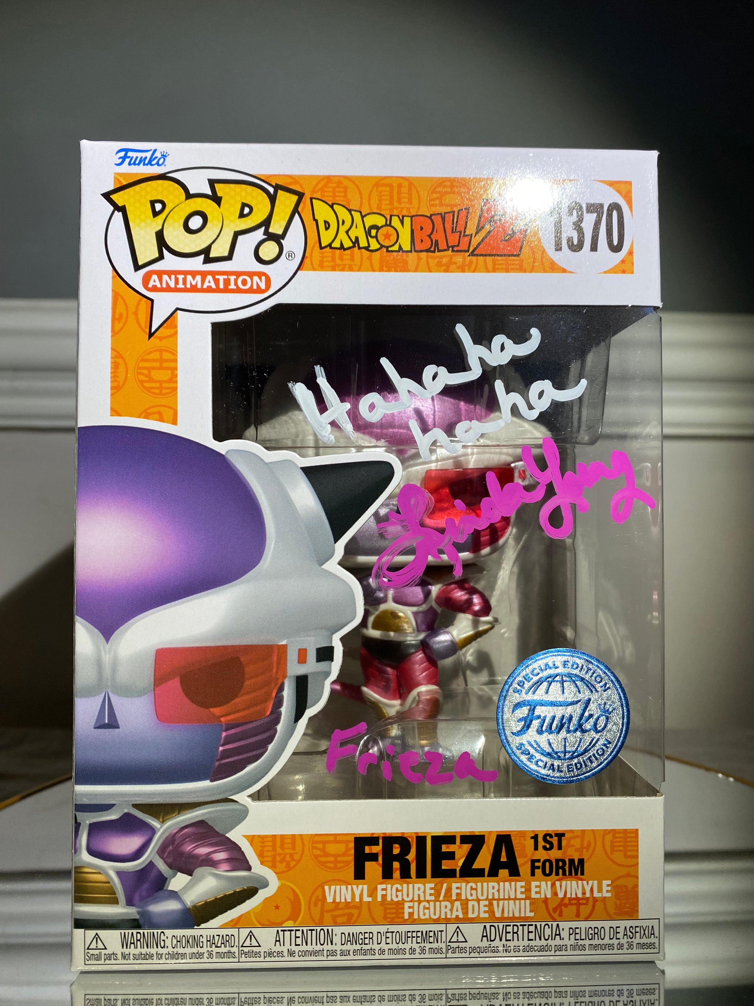 Funko Dragon Ball Z Frieza outlet (Final Form) #12 SIGNED BY LINDA YOUNG