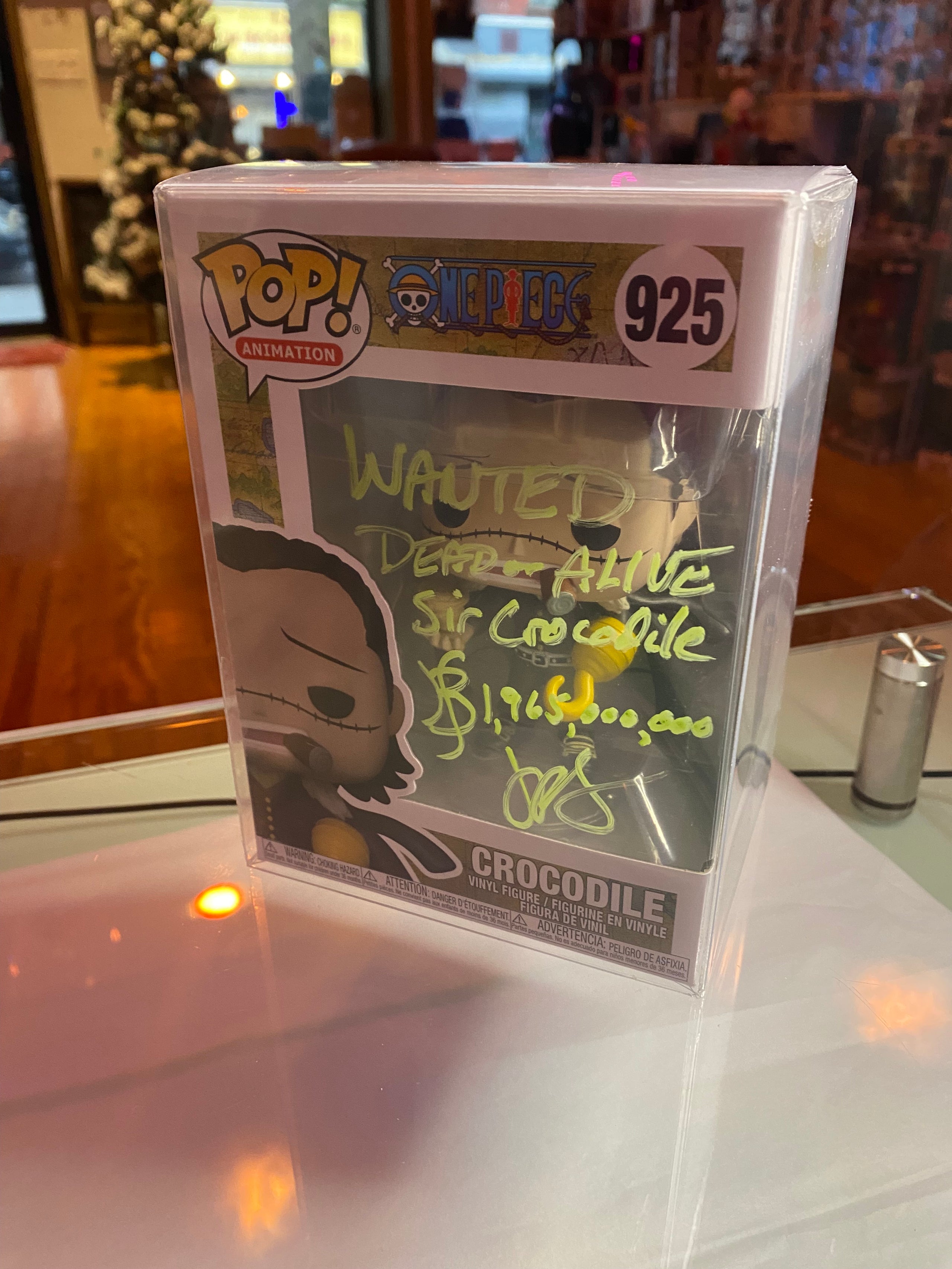 One piece Crocodile Autographed Funko 2024 Pop